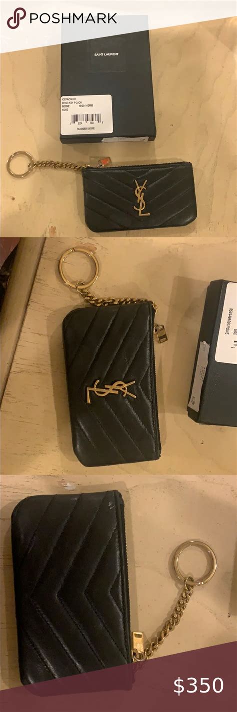 ysl card holders with keyring|ysl key wallet.